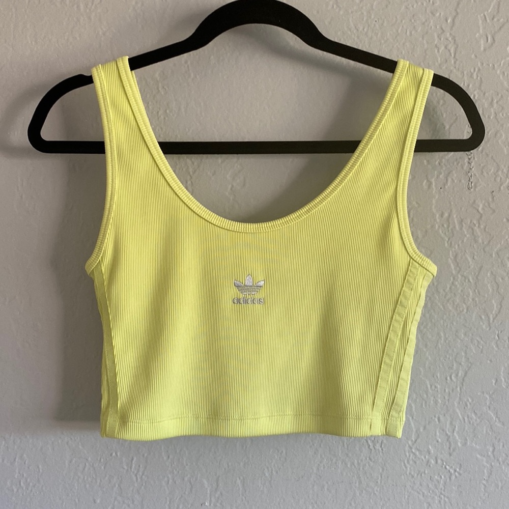 Neon yellow crop top